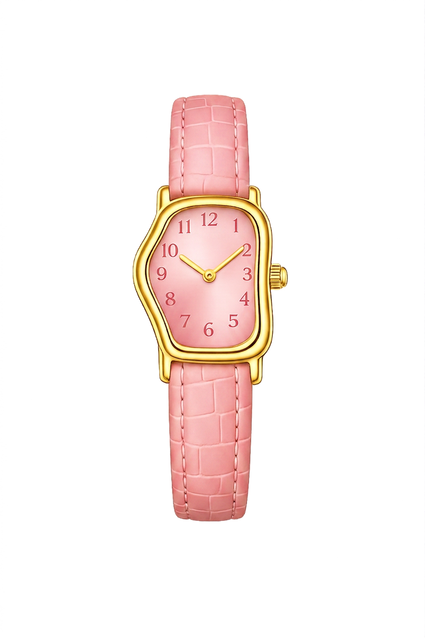 Peony watch — Pink strap